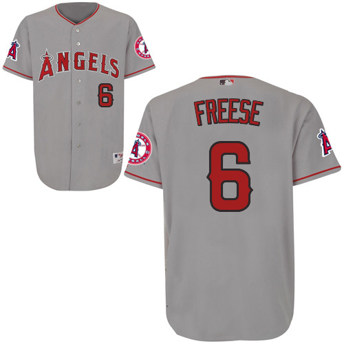 David Freese #6 mlb Jersey-Los Angeles Angels of Anaheim Women's Authentic Road Gray Cool Base Baseball Jersey